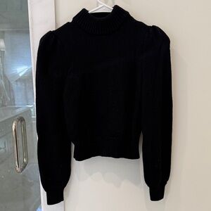 Wilfred Black Wool Turtleneck Sweater